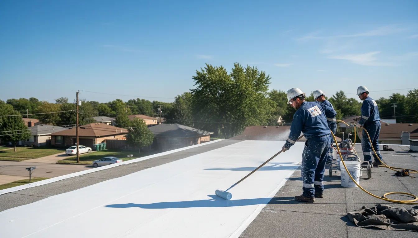 Commercial roof coating in Waterbury, CT near me